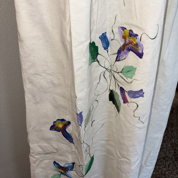 NEW Vintage 90's Made In USA Maxi Dress Lagenlook Art To Wear Size S/M - Picture 3 of 7